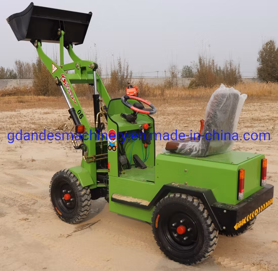 Mini tractores con cargador frontal de 800 kg de carga cargadora de ruedas china